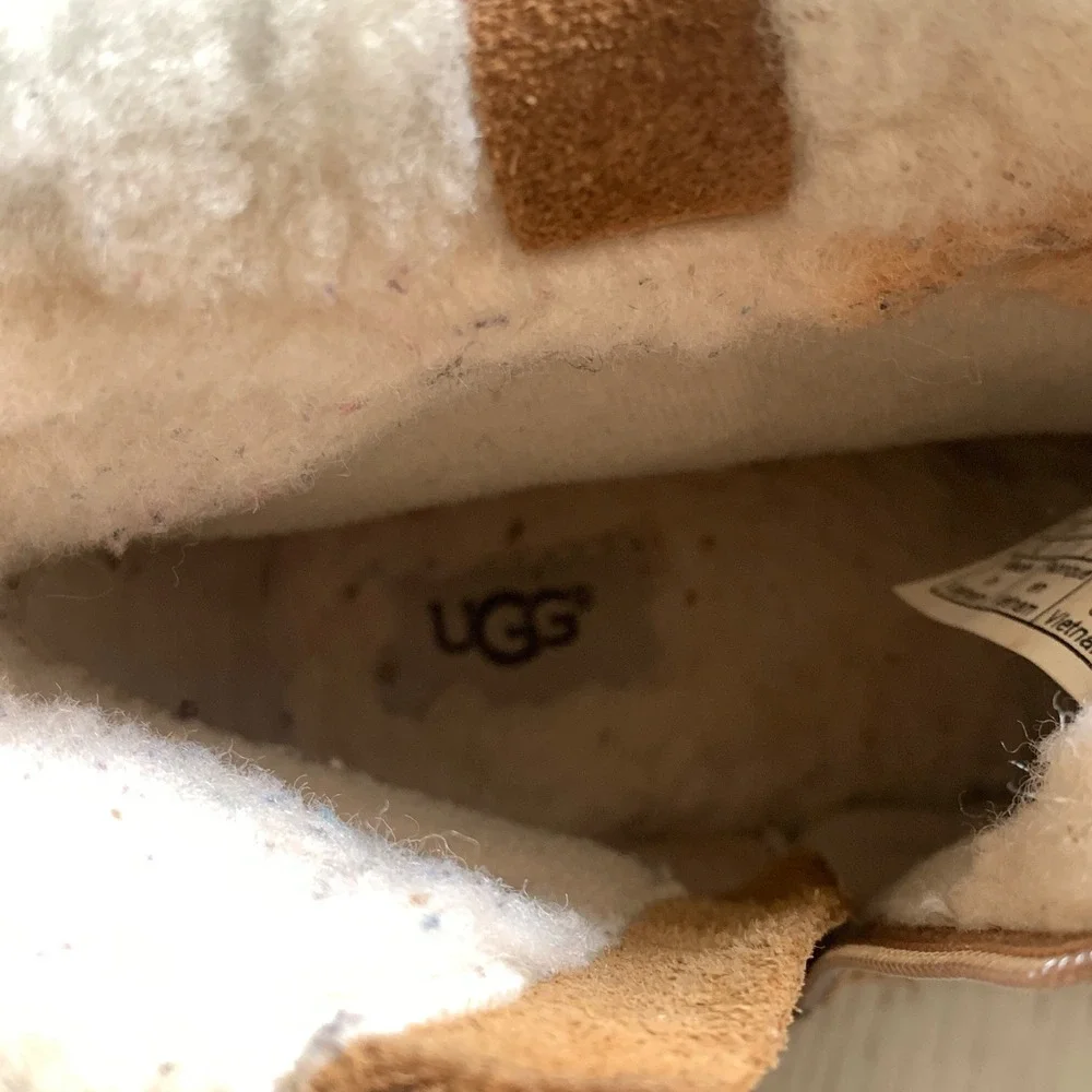 UGG Toddler Girls' Ramona Boots‎ Chestnut Suede Shearling Size 12